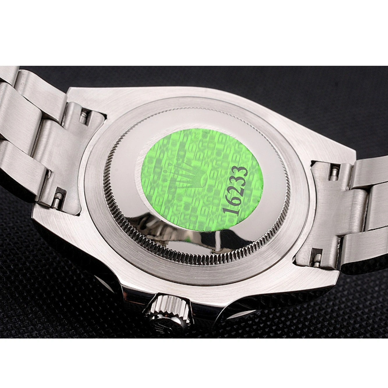 MiroTime 1027 Swiss Rolex Submariner No Date Black Dial And Bezel Stainless Steel Case And Bracelet